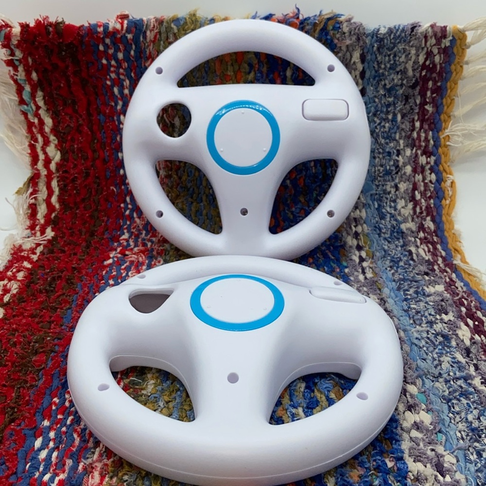 2 Mario Kart Wii Racing Game Steering Wheels Amazeco